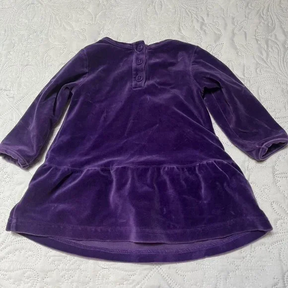 Hanna Andersson Softest Velour Dress 6-12m - Picture 4 of 5